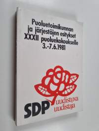 Puoluetoimikunnan ja järjestöjen esitykset XXXII puoluekokoukselle 3.-7.6.1981