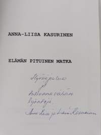 Elämän pituinen matka (signeerattu, tekijän omiste)