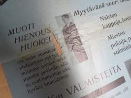 Puku- ja leninkimarkkinat - Keski-Karjalan Osuusliike / OTK -mainosjuliste v. 1933