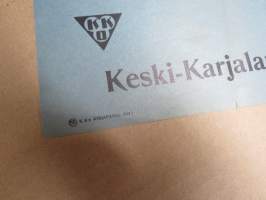 Puku- ja leninkimarkkinat - Keski-Karjalan Osuusliike / OTK -mainosjuliste v. 1933