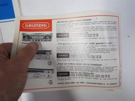 Grundig Zauberspiegel T 7000, T 70000 Luxus, S 7000, T/S 7500, Eleganz 2300 SE, Stockholm 2300 SE, Elite 23 SE, Exclusiv 23 SE, Record Monomat Bedienungsanleitung