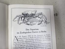 Aquarium - Zoologischer Garten, Berlin - Führer durch das aquarium nebst Terrarium und Insektarium -Berliinin eläintarhan akvaario-osaston opaskirja