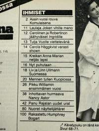 Jaana 1983 nr 25/26, Liv ja Linn Suomessa, Vuosi josta Assi vaikenee, Pikku prinssi William, Sirpa Riipinen - juhannusmorsian, Panu Rajala