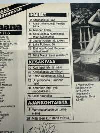 Jaana 1983 nr 29, Stephanie ja Paul Belmondo, Françoise Sagan, Nina palasi Miss Universum -kisoista, Elaine ja Robert Millerin kotina Högsåra, Mai-Brit Heljo