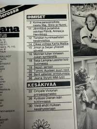 Jaana 1983 nr 31, Tiina ja muut MM-tytöt, Tommi Auvinen, Dianan isän kotilinna, Kirsi Heino höyrylaivan perämies, Berit