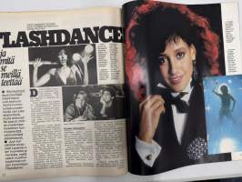 Jaana 1983 nr 34, Jennifer ja Flashdance, Heljä-Liukko-Sundström, Leena Lander, Matti Hyvärinen - korutaiteilija