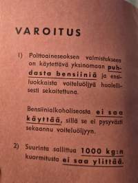 Vidal  A 600 pakettiauton ohjekirja.