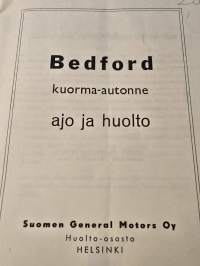 Bedford TJ, TC, S ja R kuorma-auton käsikirja.
