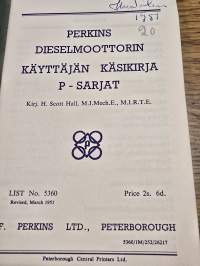 Perkins dieselmoottorin  käsikirja. P-sarjat