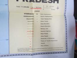Andhra Pradesh (India) road guide -kartta