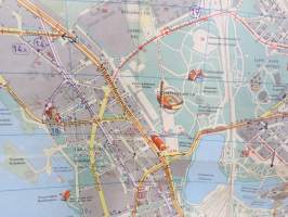 Helsinki matkailijakartta 1960 Turistkarta, Tourist map, Carte touristique, Turistenkarte -map