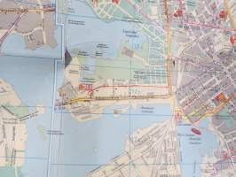 Helsinki matkailijakartta 1960 Turistkarta, Tourist map, Carte touristique, Turistenkarte -map