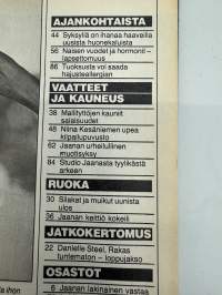Jaana 1983 nr 39, Täältä tullaan Amerikka (Manu ja Tellervo Koivisto), Herlinit, koko hovi kohisee (Diana), Niina Kesäniemi Japaniin, Rita Hayworth