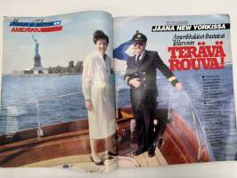 Jaana 1983 nr 40, Manun ja Tellervon Amerikka, Asta Seppälä, Prinsessa Caroline, Muotisyksy, Pauli Virta, Rita Hayworth