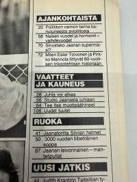 Jaana 1983 nr 40, Manun ja Tellervon Amerikka, Asta Seppälä, Prinsessa Caroline, Muotisyksy, Pauli Virta, Rita Hayworth