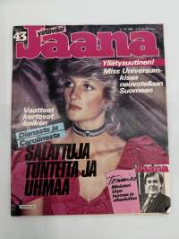 Jaana 1983 nr 43, Pirkka-Pekka Petelius, Elisabeth Rehn, Richard Chamberlain, Mona Mannerheimo, Urpo Leppänen