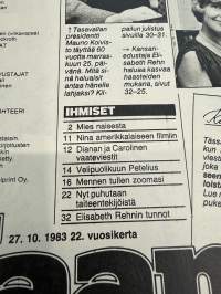 Jaana 1983 nr 43, Pirkka-Pekka Petelius, Elisabeth Rehn, Richard Chamberlain, Mona Mannerheimo, Urpo Leppänen