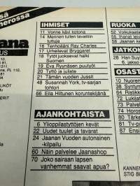 Jaana 1983 nr 21, Valloittava Yvonne Rosenlew kertoo, Susannah York, Tiina Lillakin uusi look, Eila Hiltusen korusarja