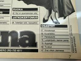 Jaana 1983 nr 48, Manun juhla aamusta iltaan, Sari palasi rakkauslomalta, Marja-Liisa ja Harri Kirvesniemi