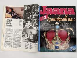 Jaana 1983 nr 50, Kristiina Ratia – nyt on hyvä olla, 101 kuninkaallista, Ritva Oksanen