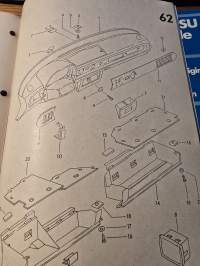 vw polo ja audi 50 varaosaluettelo 1976