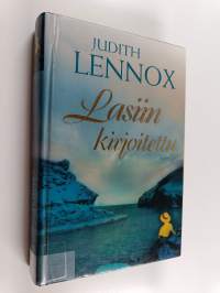 Lasiin kirjoitettu