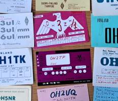 Radioamatöörikortti,  radioamatööriyhteyskortti DX-yhteyskortti   1970 luku  25 eril