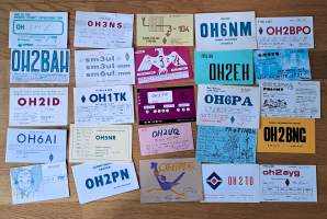 Radioamatöörikortti,  radioamatööriyhteyskortti DX-yhteyskortti   1970 luku  25 eril