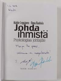 Johda ihmistä : psykologiaa johtajille (signeerattu, tekijän omiste)