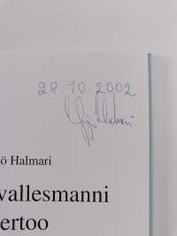 Vanha vallesmanni kertoo - pistooli, patukka ja käsiraudat (signeerattu, tekijän omiste)