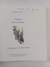 Kehitystä ihmisen ehdoilla : Espoon kaupungin työväenopisto 50 vuotta = Utveckling på människans villkor : Esbo stads arbetarinstitut 50 år (signeerattu)