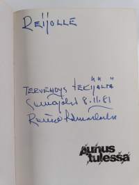 Aunus tulessa (signeerattu, tekijän omiste)