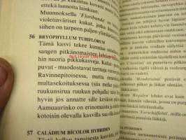 200 värikuvallista huonekasvia sekä niitten hoito