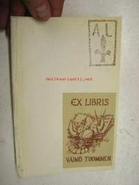 Ex Libris Aarni Linko + Väinö Tuominen, Linko (1917-1940) oli Jääkäripataljoona I:n vänrikki, joka kaatui Nietjärvella 24.2.1940) -kirjanomistajamerkki