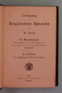 Lehrgang der Englischen Sprache. II.  ( Kielitiede, oppikirjat, 1800-luku )