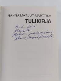 Tulikirja (signeerattu, tekijän omiste)