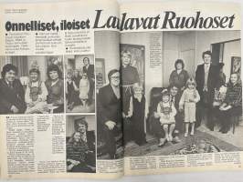 Jaana 1980 nr 2, Irja Ketonen, Annikki Saarela - parhaiten pukeutuneet, Sirkka ja Teuvo Aura, Alma Phil-Klee, Laulavat Ruohoset, Saara Pakkasvirta