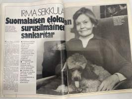 Jaana 1980 nr 3, Marja Korhonen, Irma Seikkula, Anneli Sari, Tunnettuja koteja - Kotkaniemi, Puserot, Sinikka Aaltonen - ompelija