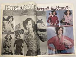 Jaana 1980 nr 3, Marja Korhonen, Irma Seikkula, Anneli Sari, Tunnettuja koteja - Kotkaniemi, Puserot, Sinikka Aaltonen - ompelija