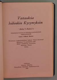 Vastauksia Joihinkin Kysymyksiin.   ( bahá'í-usko, teologia, filosofia, kristinusko )
