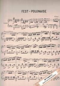 Fest-Polonaise för piano, öfver Vårt Land till Finska Landtdagens öppnande år 1863