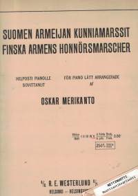 Suomen Armeijan Kunniamarssit Vihko V = Finska Arméns Honnörsmarscher Häft V