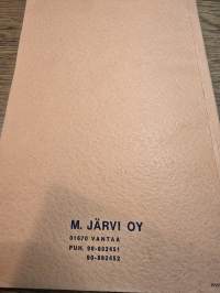 m. Järvi oy autotarvike- luettelo  1, 4, 1971