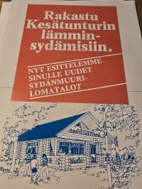 Kesätunturi oy hirsitalo ja huvila myyntiesitteet 9 kpl