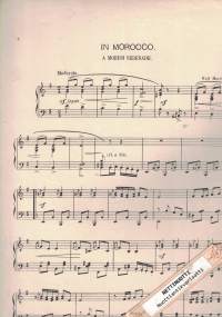 In Morocco A Moorish Serenade for piano