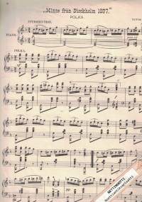 Minne från Stockholm - Souviner de Stockholm 1897, Polka för piano