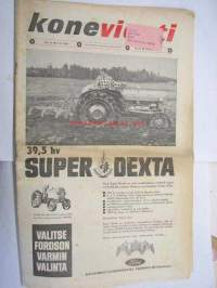 Koneviesti 1962 nr 15 -mm. seuraavat artikkelit, kuvat, mainokset; Fordson Super Dexta, Partner R-12, Wärtsilän perunannostokone, Lame-18 siilokuivuri, Original