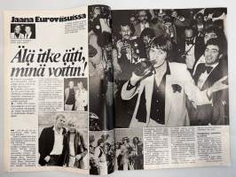 Jaana 1980 nr 17, Jari Samulin, Armi Sillanpää, Jaana Euroviisuissa, Pirjo Palanen, yksityisyrittäjä tänään Hilkka Lehtinen, muoti