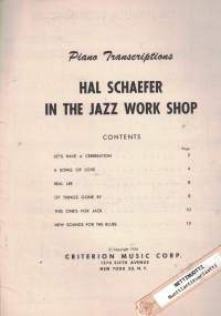 Hal Schaefer In The Jazz Work Shop