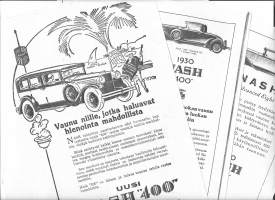 NASH - automainoksia kopioita vanhoista lehdistä 3 kpl erä